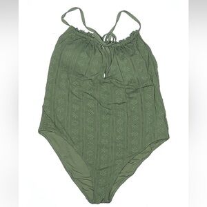 Aerie Olive green One-Piece Swimsuit size XXL